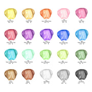 Artecho Acrylic Paint Set 20 Metallic Colors 2oz/59ml with 10 Brushes