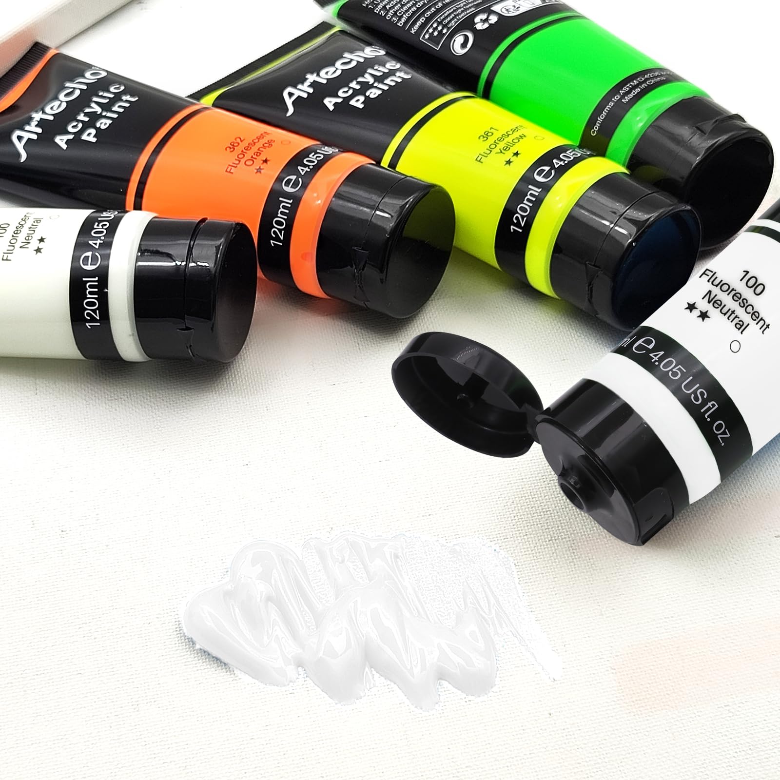 Titanium White Acrylic Paint Tube (120ml / 4.05oz)