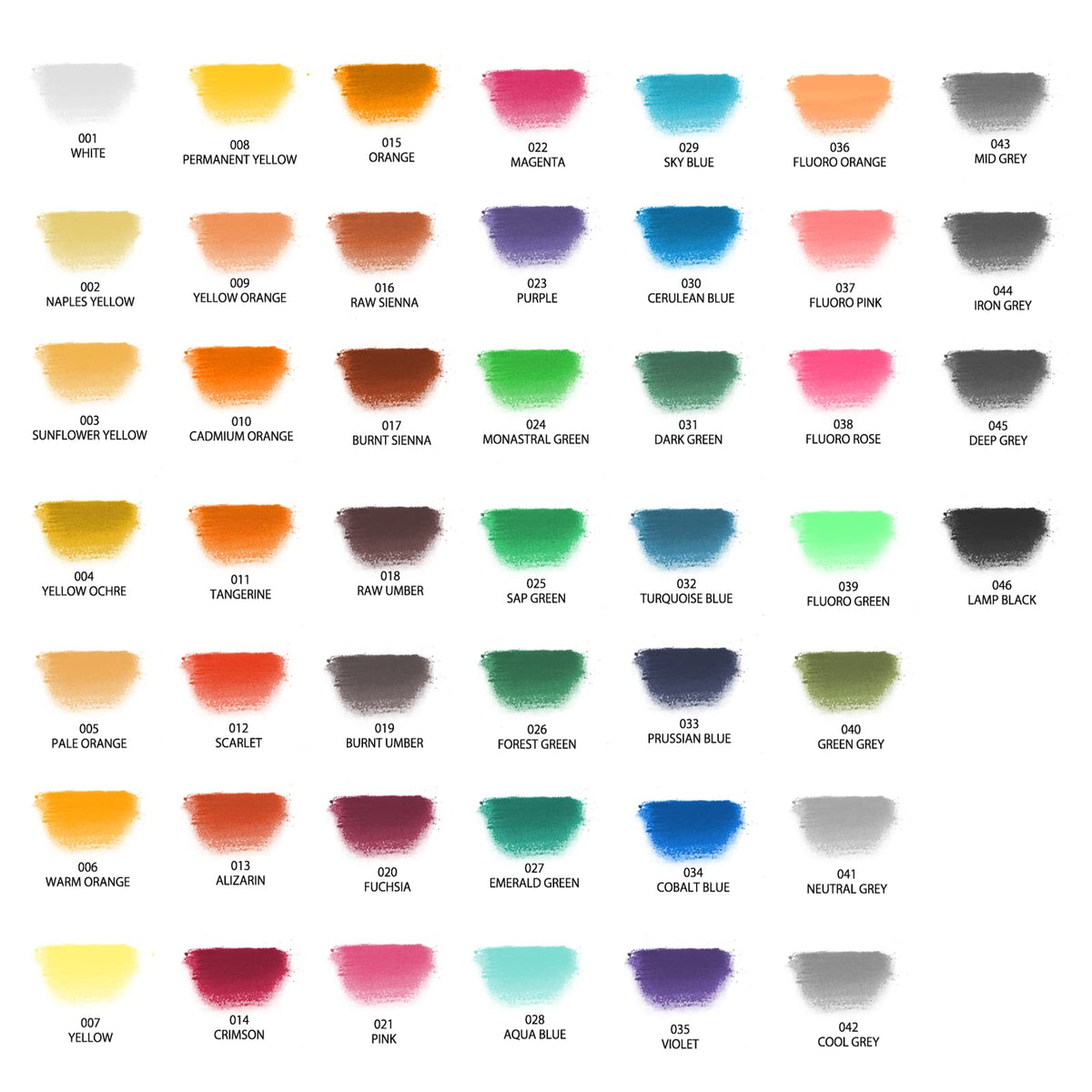 Artecho 48pcs Soft Pastels, 46 Colors