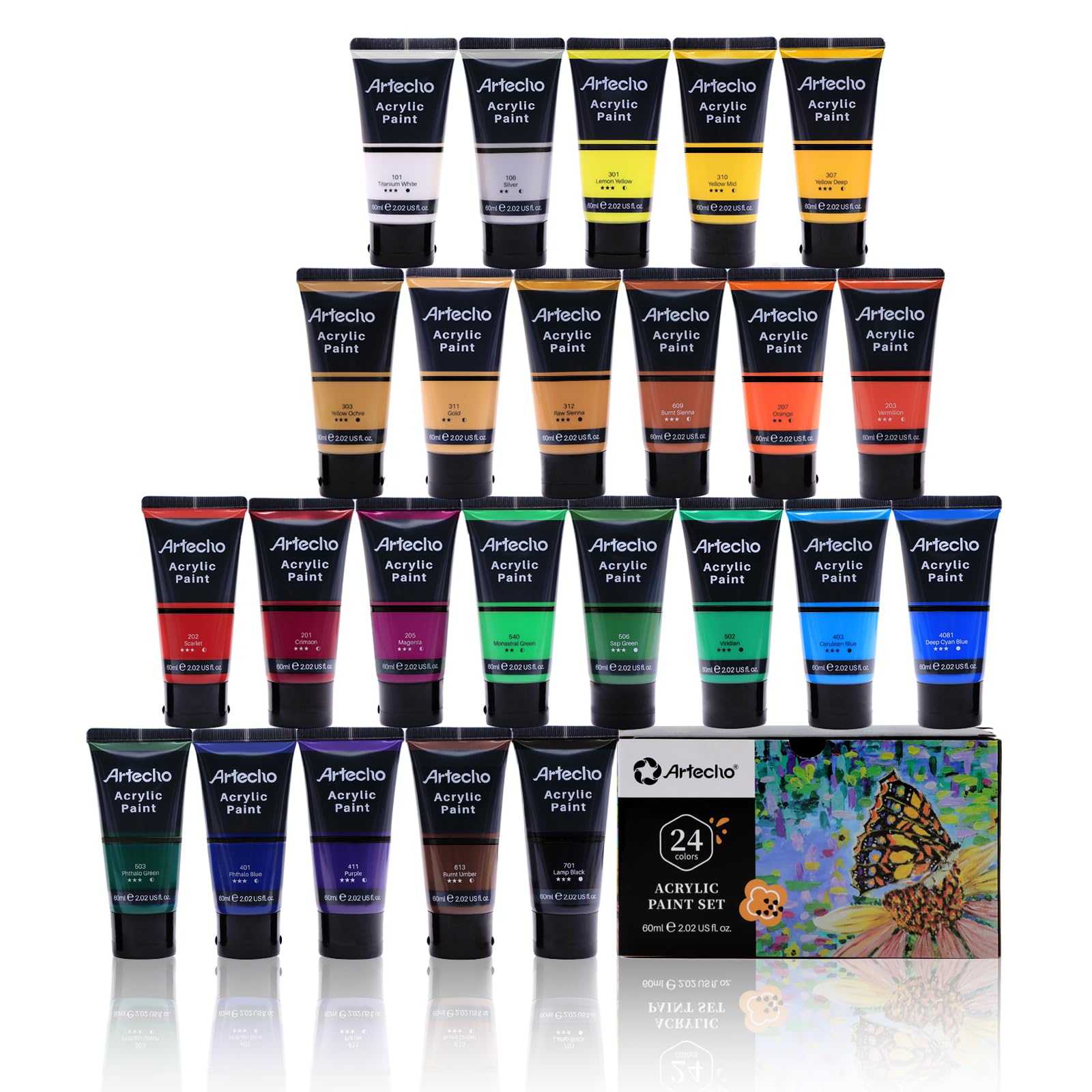Acrylic Paint 4.05oz #Color_24 Basic Colors