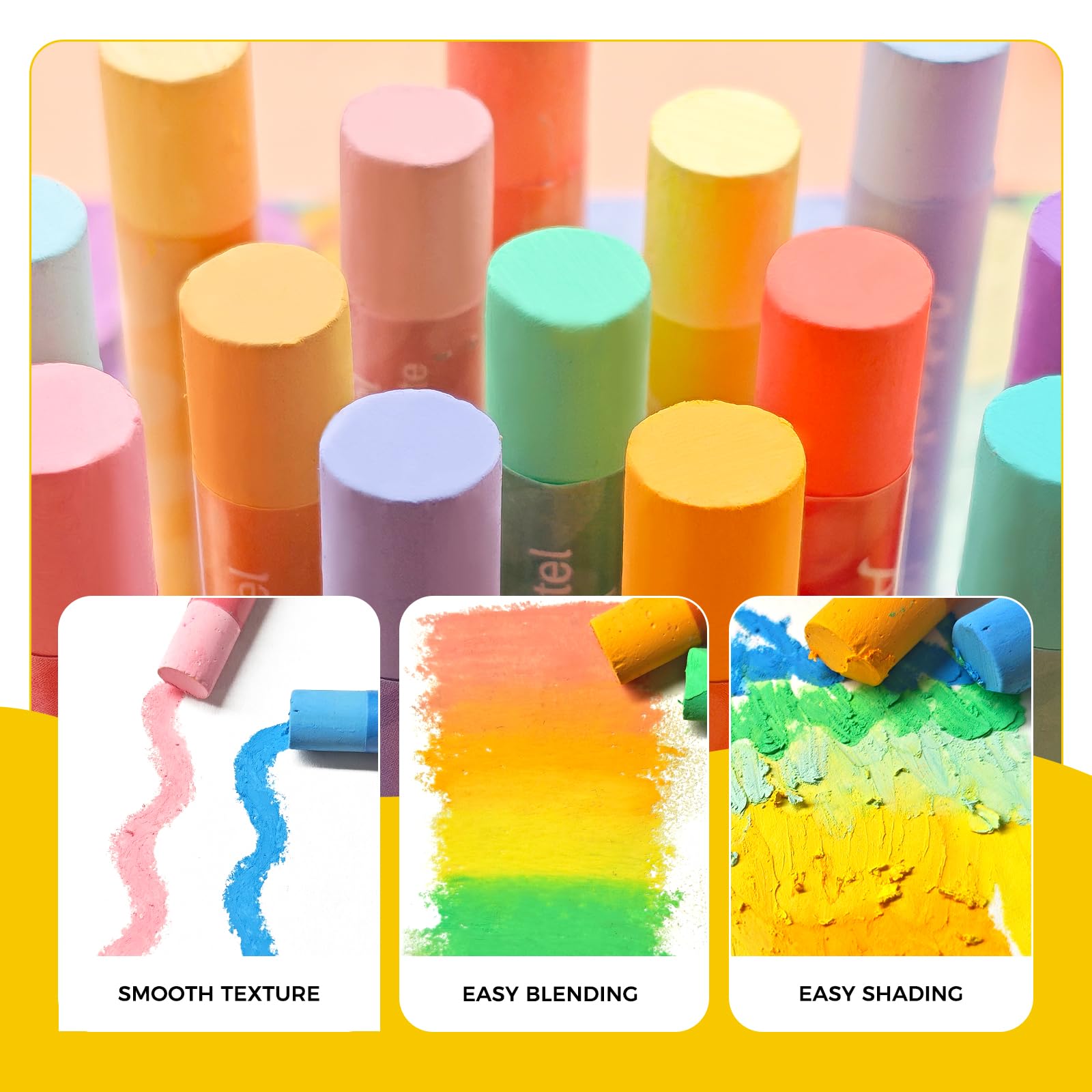 Macaron Soft Oil Pastels Set, 36 Colors (10x70mm)