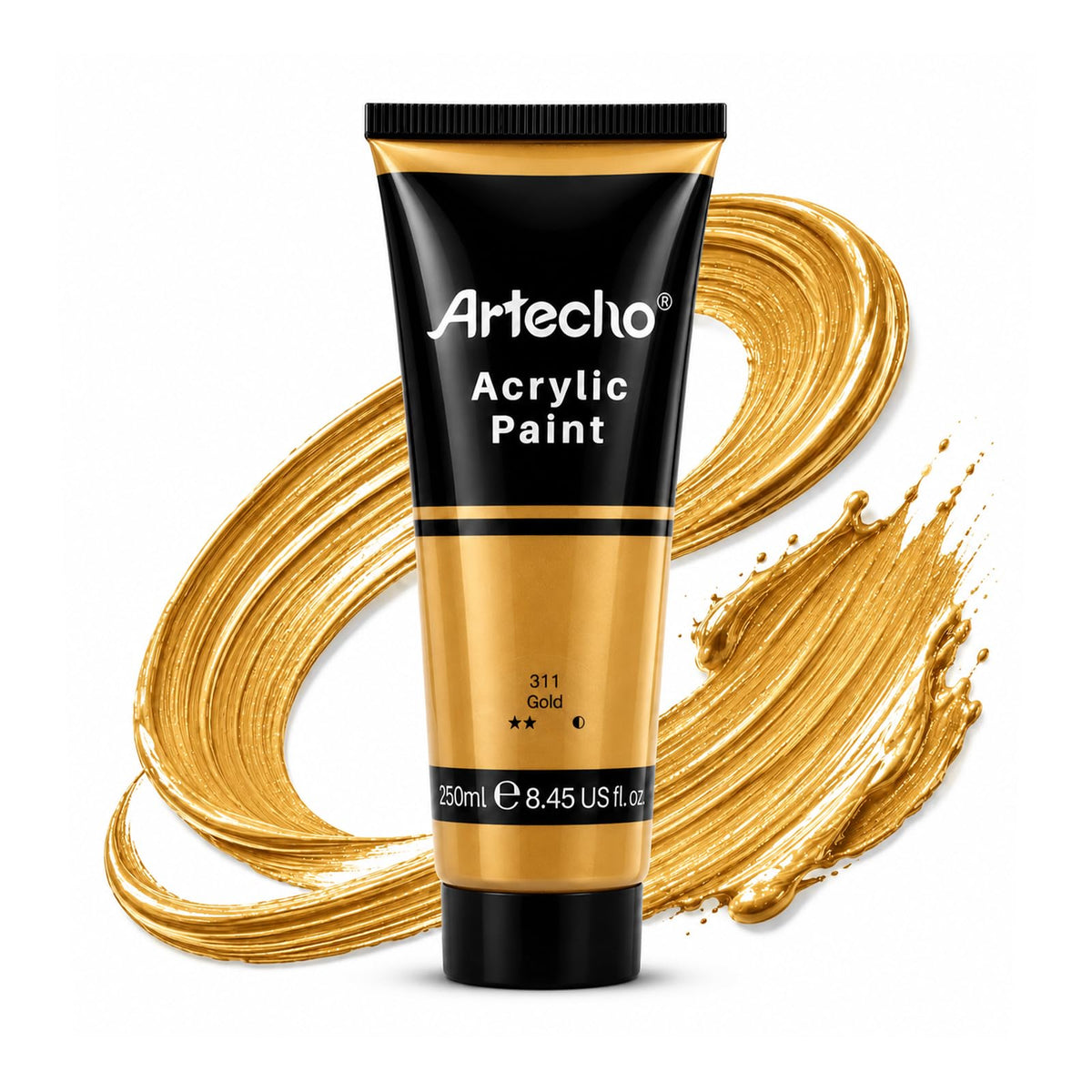 artecho-acrylic-paint-250ml - Gold