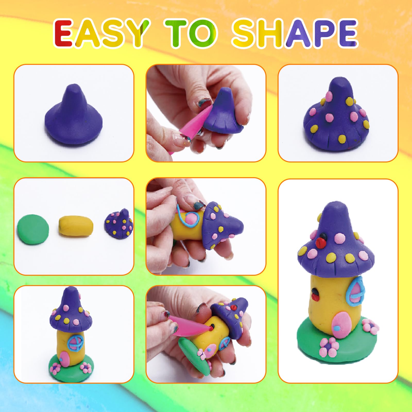 Polymer Clay Set #Size_50 Basic Colors
