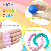 Artecho Polymer Clay Kit, 70 Colors Oven Bake Clay