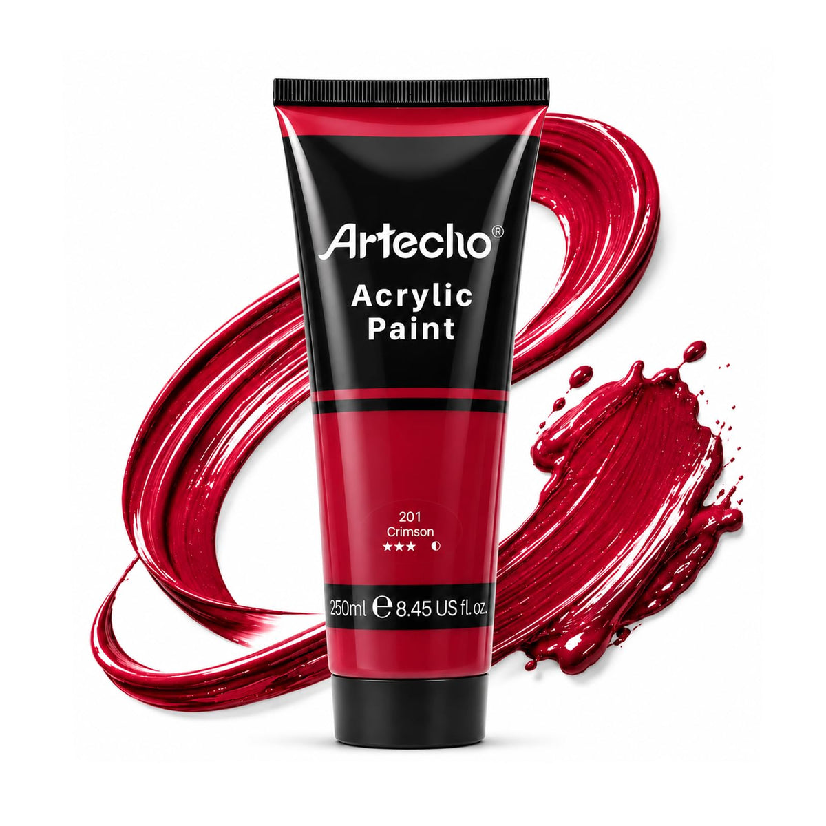 artecho-acrylic-paint-250ml - Crimson Red