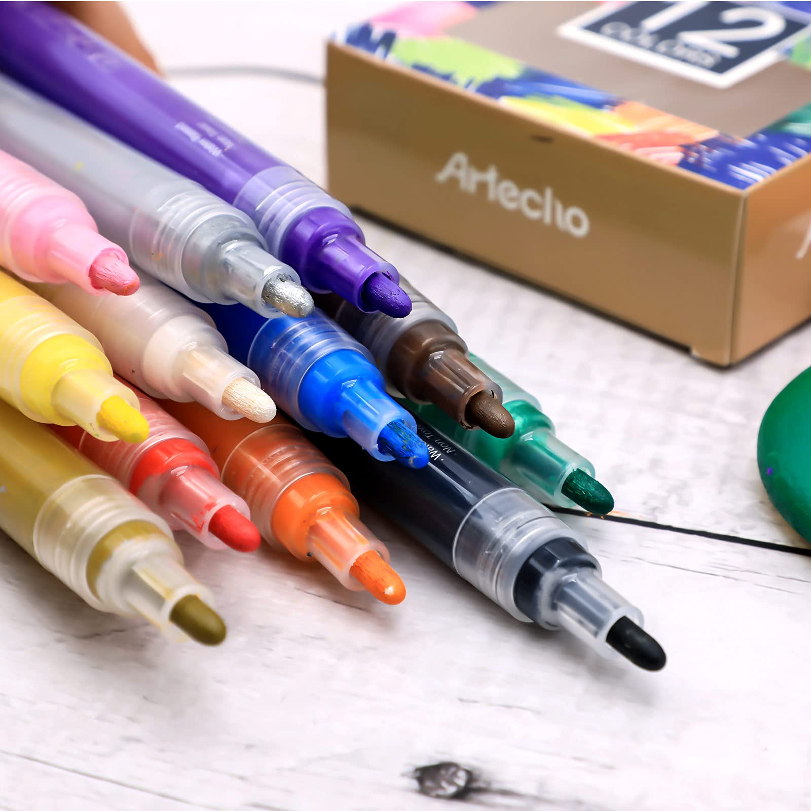 Acrylic Marker 3mm Line #Size_12 Basic Colors
