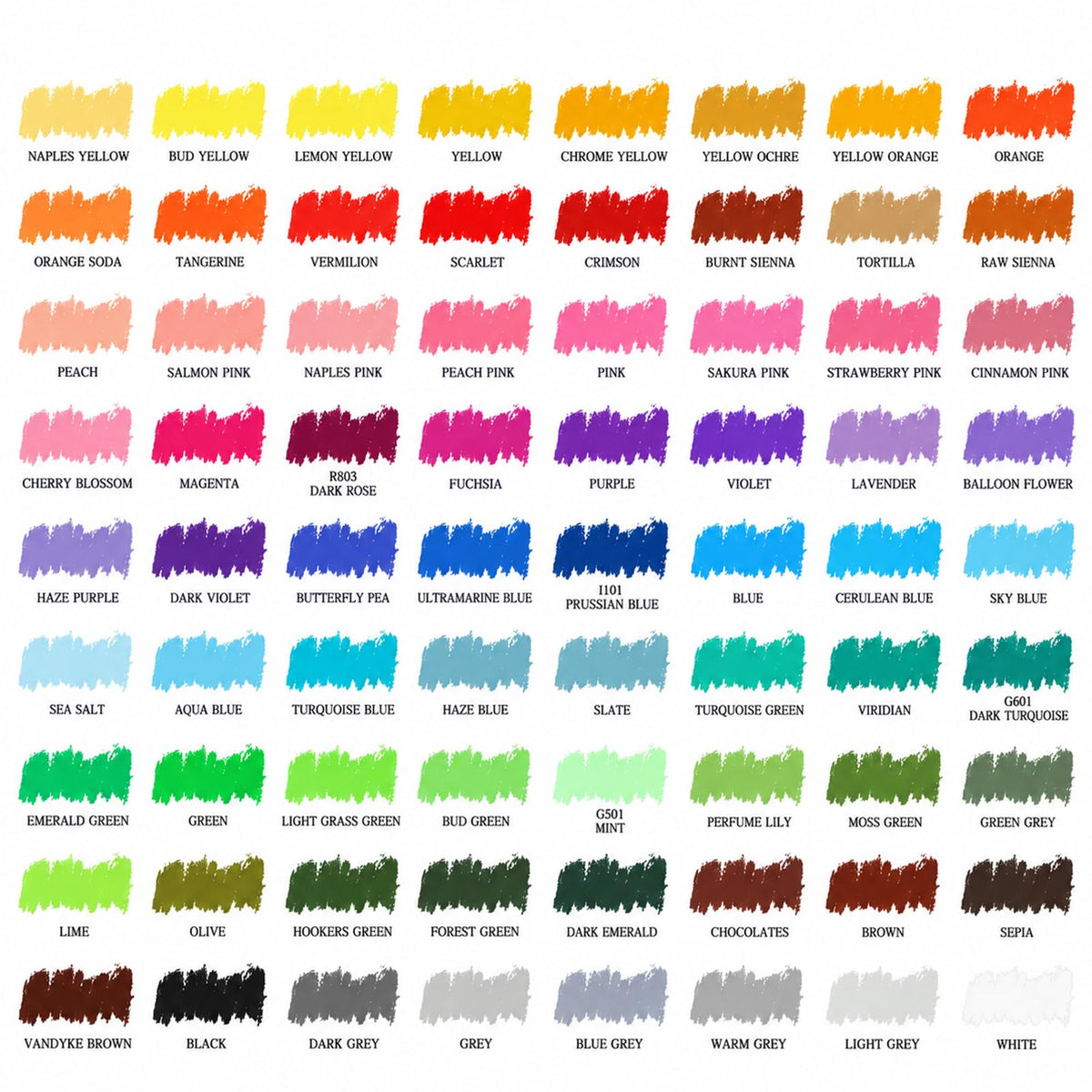 Artecho Oil Pastels Set of 72 Colors Wooden Box ( 10 x 70 mm )