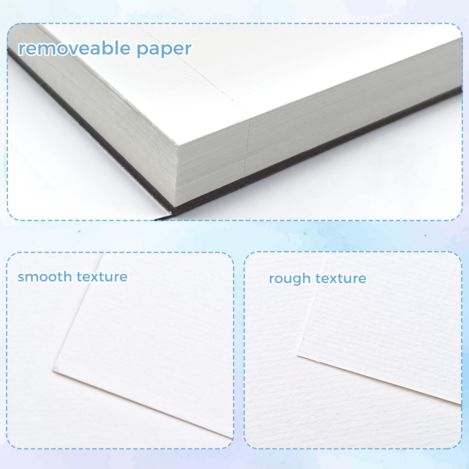 Watercolor Paper Pad with Brush & Pencil, A3, 40 Sheets (300gsm)
