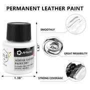 Artecho White Acrylic Leather Paint 1oz