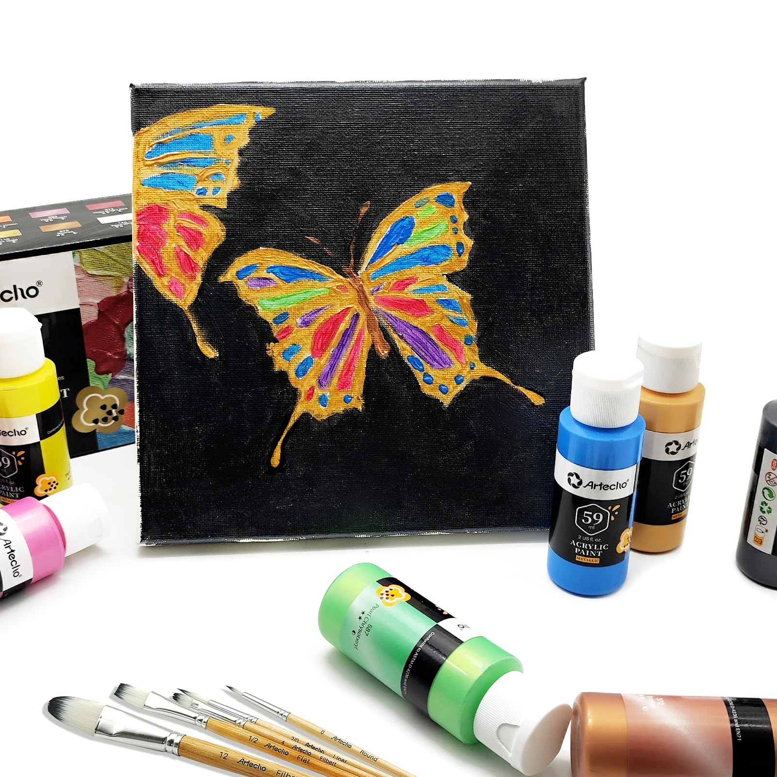 Acrylic Paint 4.05oz #Color_12 Metallic Colors