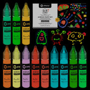 Acrylic Paint 0.37oz Neon Set #Size_12 Colors