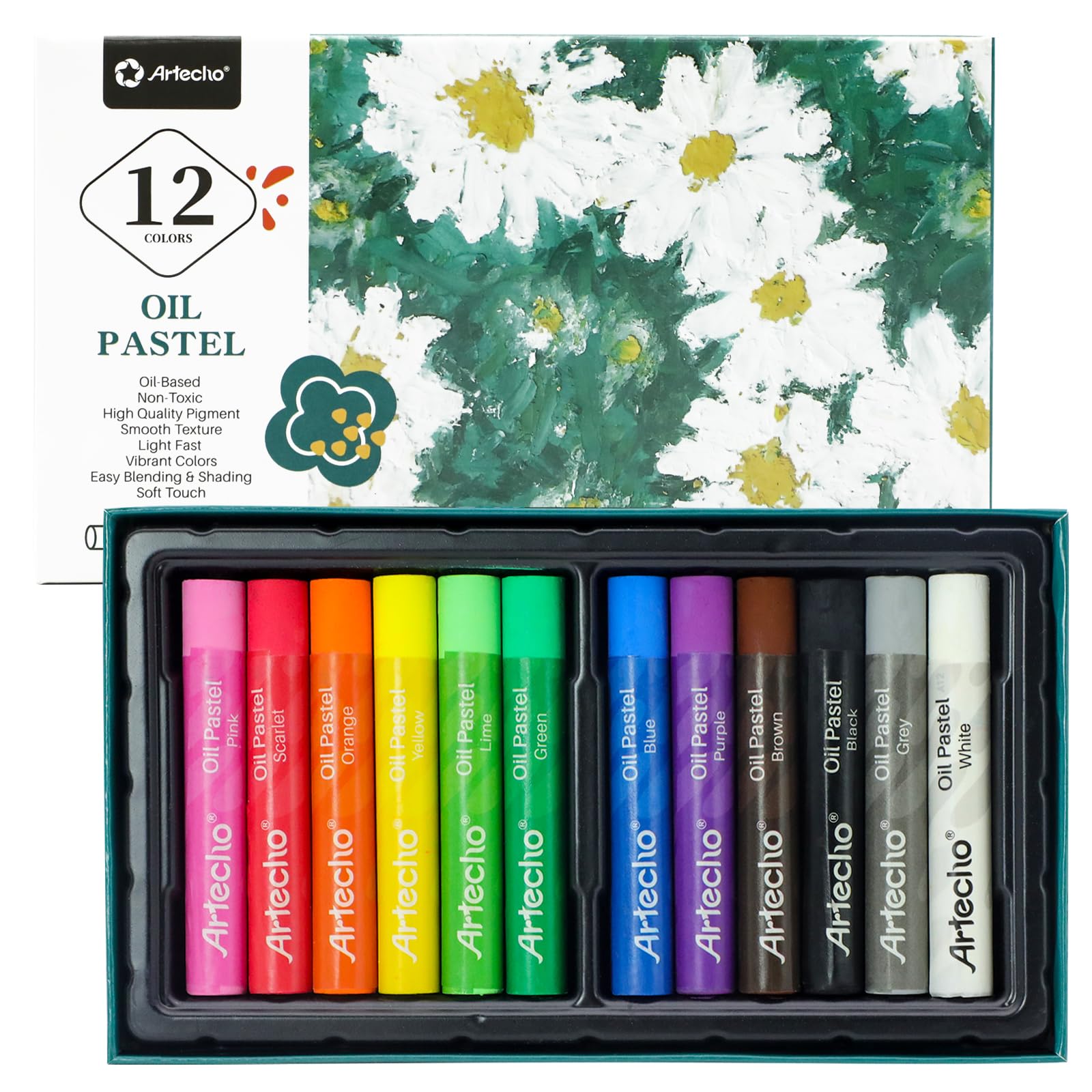 Oil Pastel Set #Size_12 Colors