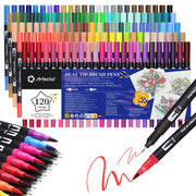 Dual-Tip Color Pens Set #Size_120 Colors