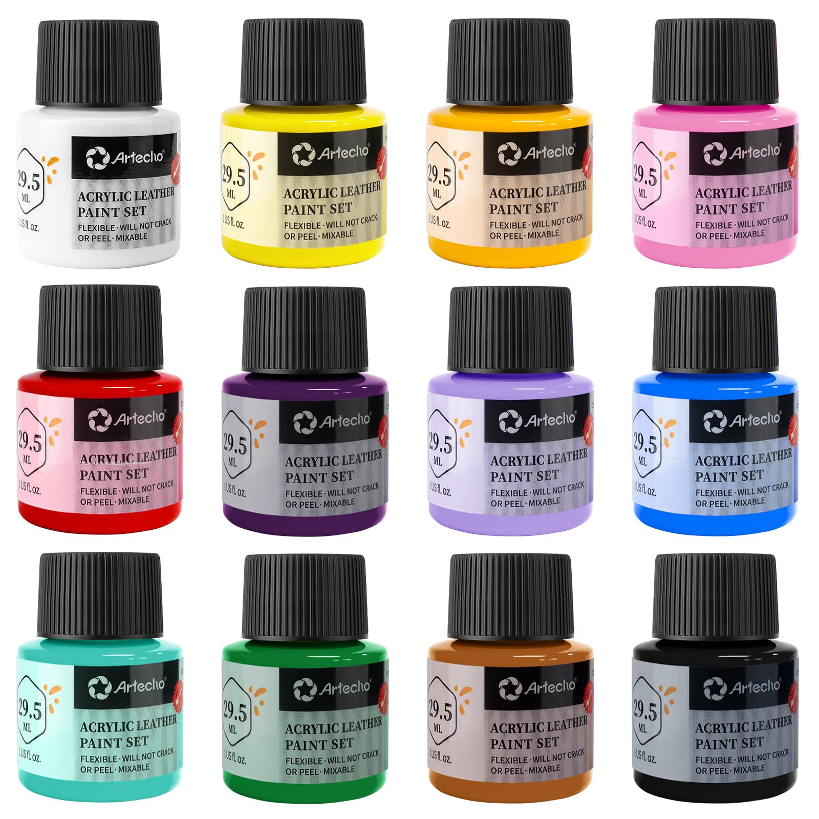Leather Paint 1oz #Color_12 Colors