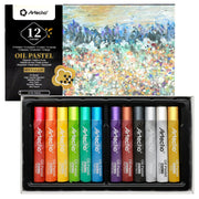 Oil Pastel Set #Size_10x70mm 12 Metallic Colors