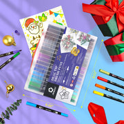 Artecho 36 Colors Dual Tip Markers for Adult Coloring Books