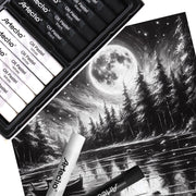 Artecho Oil Pastels Set of 12 PCS, 6 White and 6 Black (10 x 70 mm)