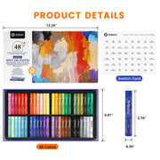 Artecho Extra Soft Oil Pastels 48 Colors Artist Grade