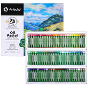 Oil Pastel Set 8mm #Size_8x60mm 75 Basic Colors 75 PCS