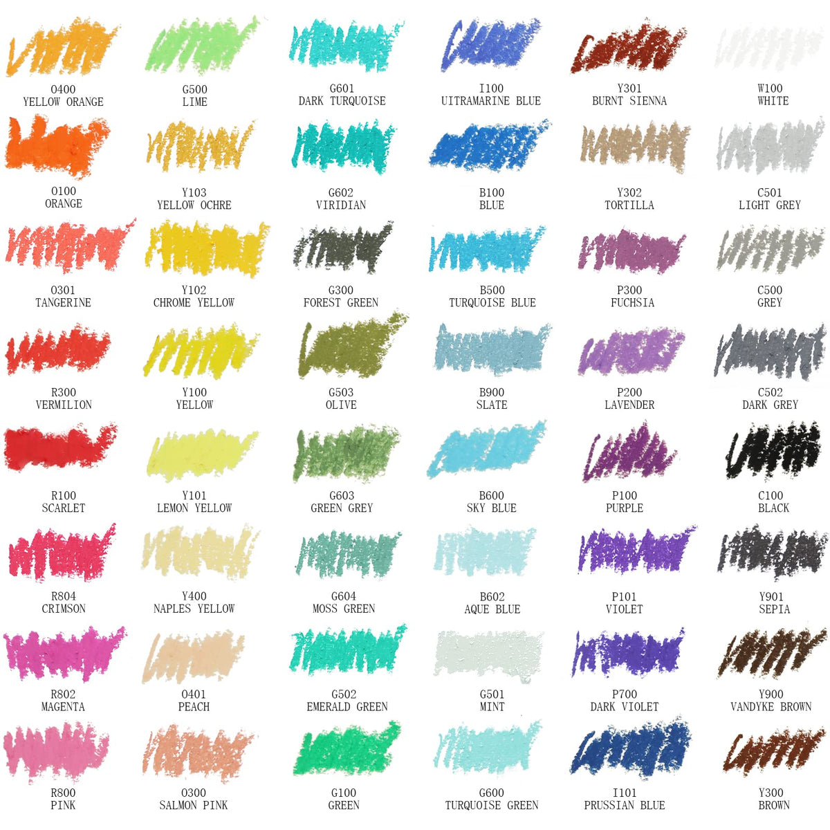 Artecho Oil Pastels Set of 48 Colors (10 x 70 mm)