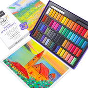 Artecho 66pcs Soft Pastels, 64 Colors