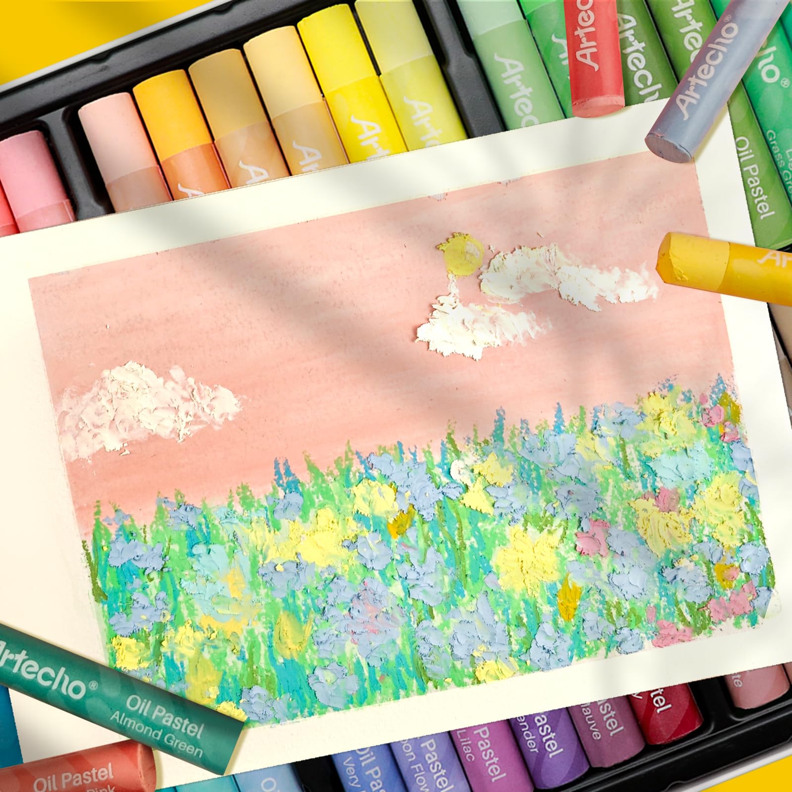 Macaron Soft Oil Pastels Set, 36 Colors (10x70mm)