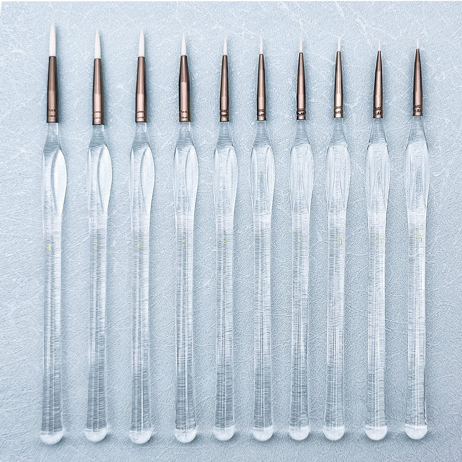 Detail Brush Set #Size_10 PCS White