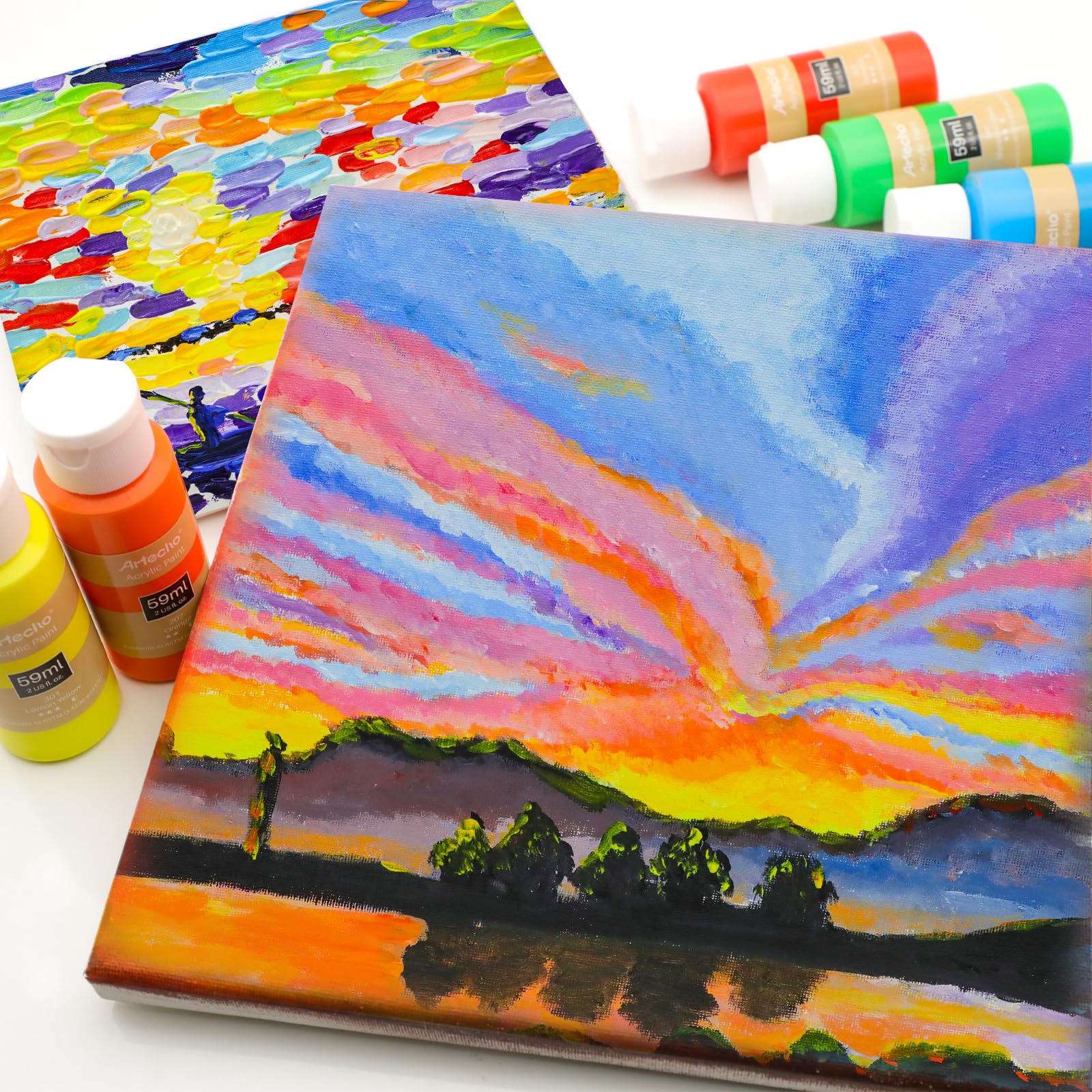 Acrylic Paint 2oz Set #Size_18 Colors (2oz)