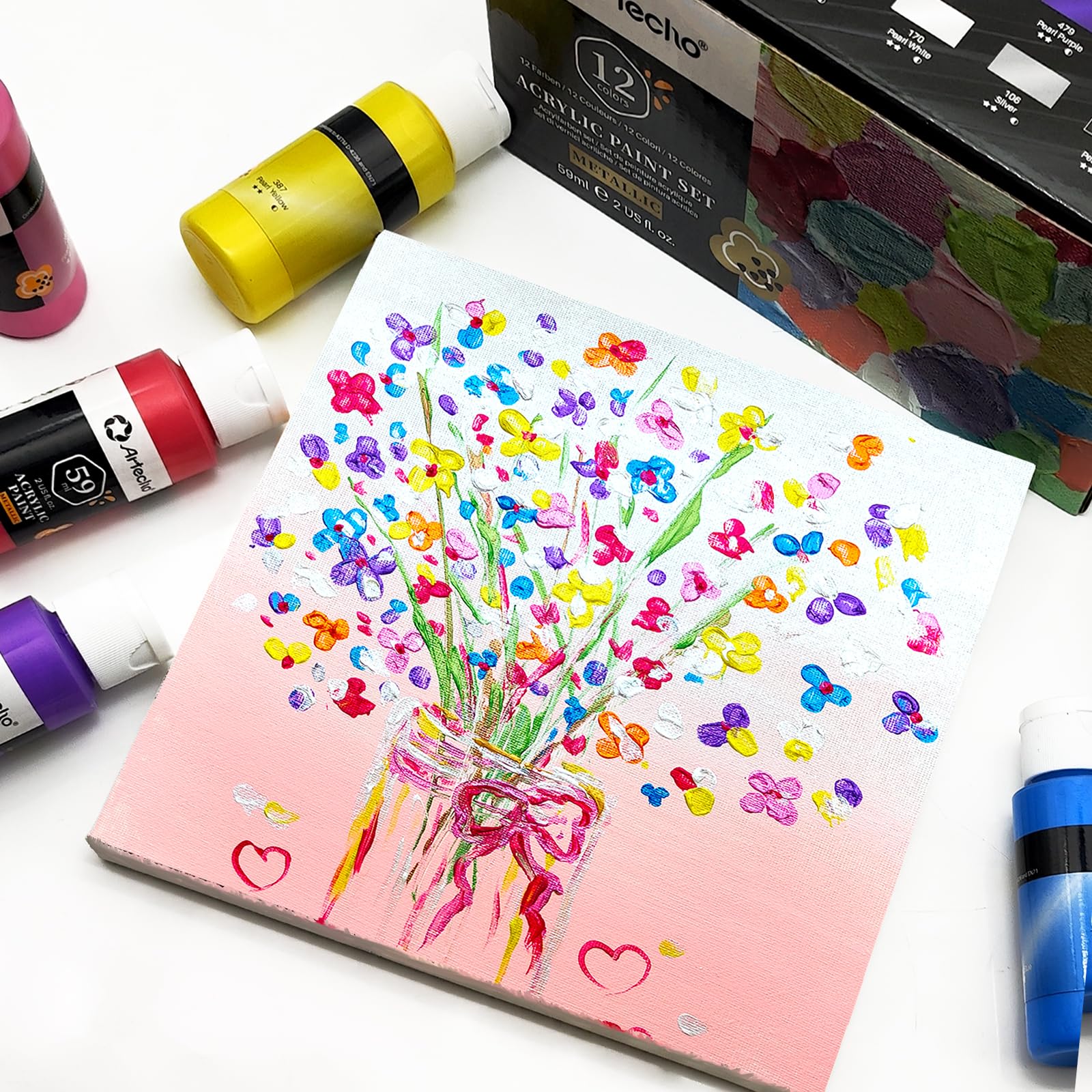 Acrylic Paint 4.05oz #Color_12 Metallic Colors