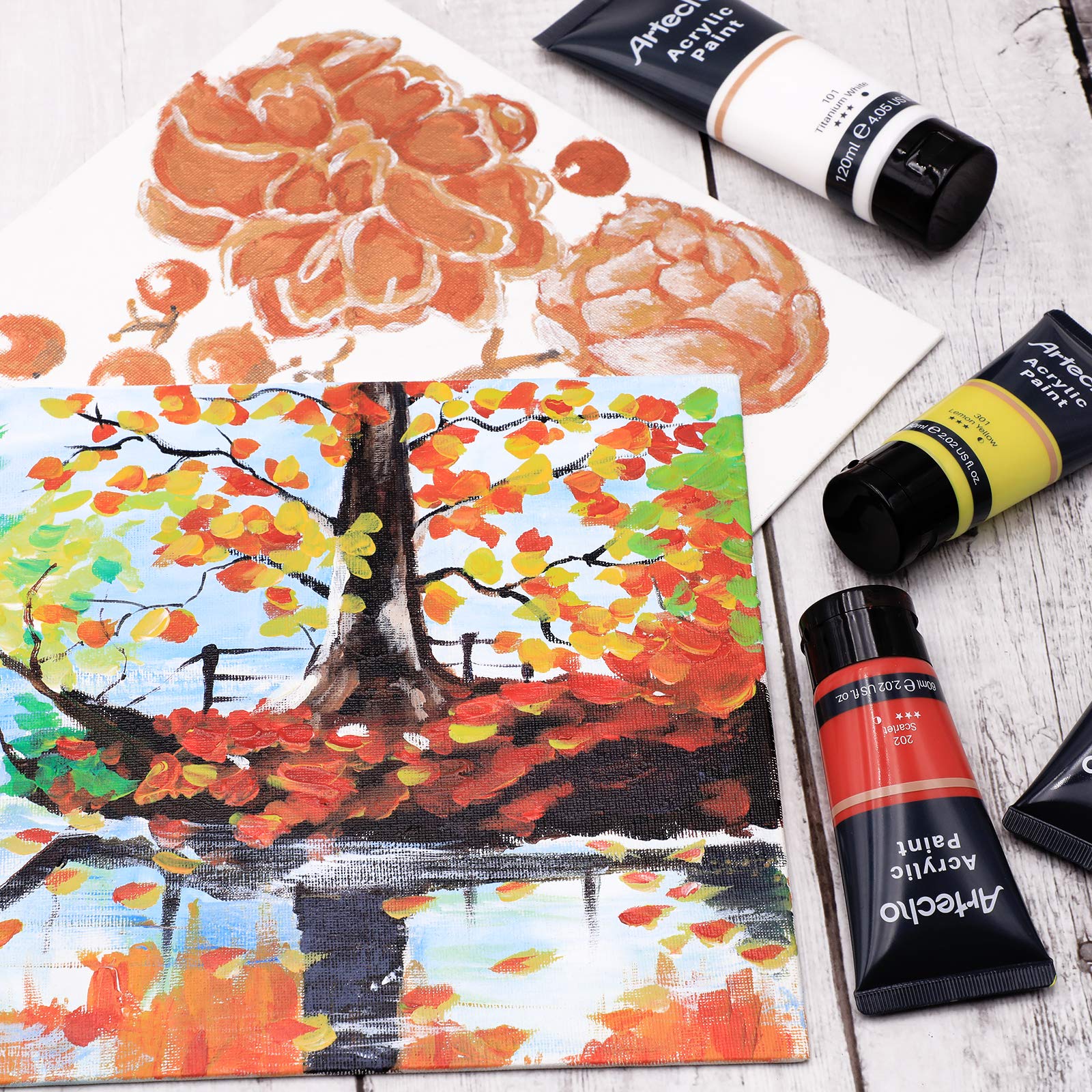 Acrylic Paint 4.05oz #Color_7 Basic Colors