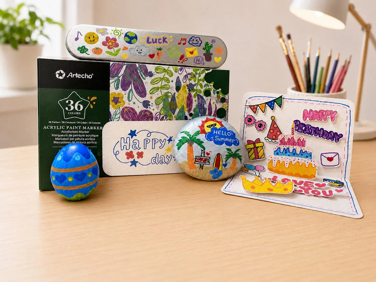 Finished painted rock projects